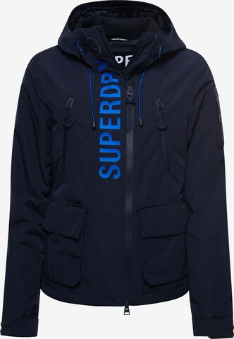 Superdry Between-Season Jacket 'Ultimate SD Windcheater' in Blue: front