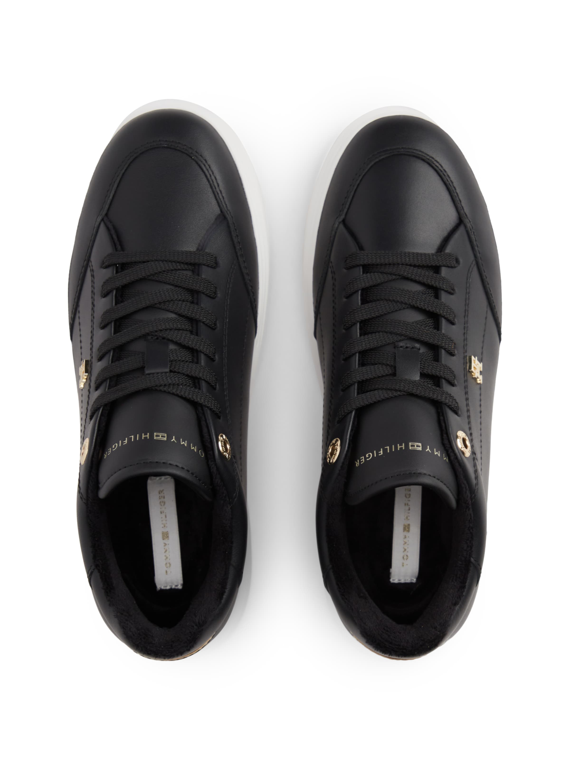 TOMMY HILFIGERNiske tenisice 'Chic' - crna boja