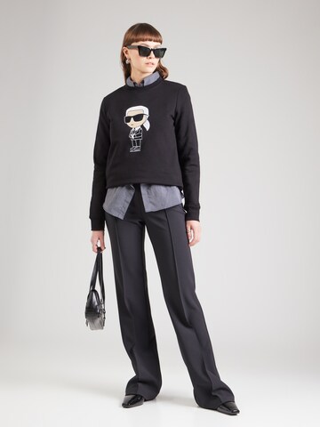 Felpa 'Ikonik 2.0' di Karl Lagerfeld in nero