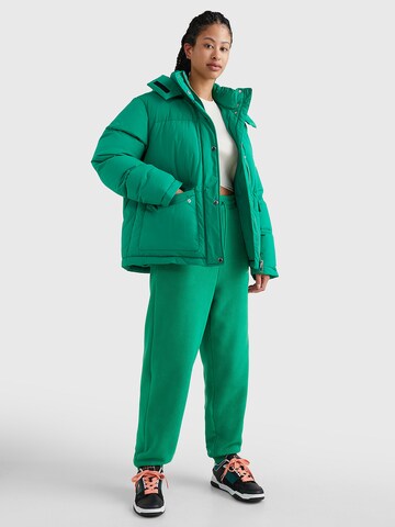 Tommy Jeans Winterjas in Groen