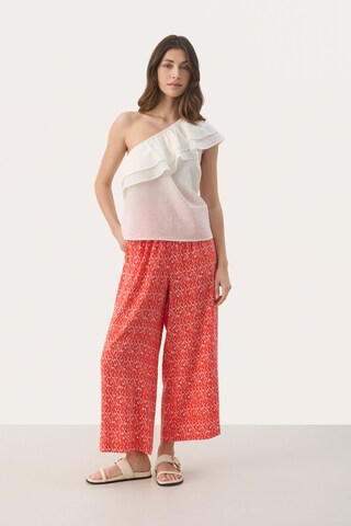 Part Two Loosefit Hose 'Alfi' in Rot