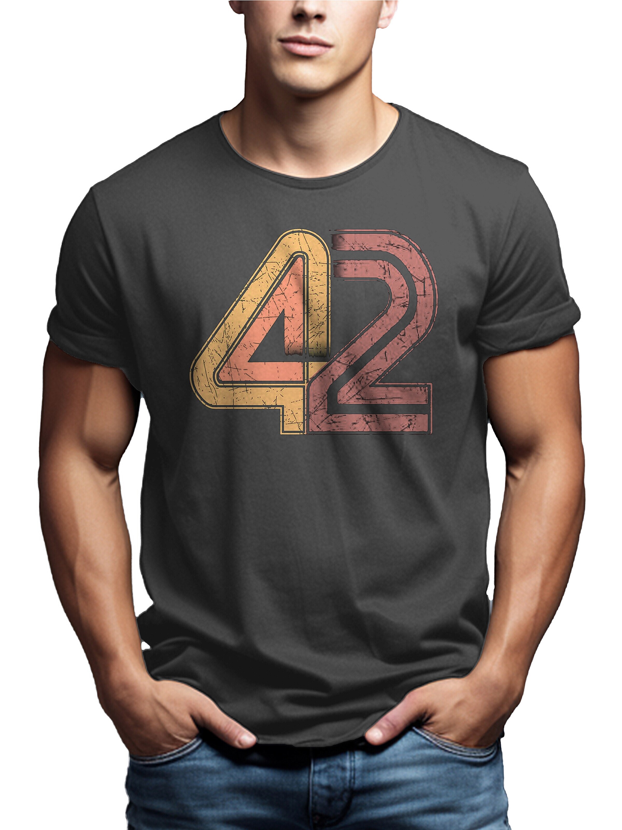MAKAYA Shirt '42 The Answer'‌‌‌‌‌‌‌‌‌ in Grau