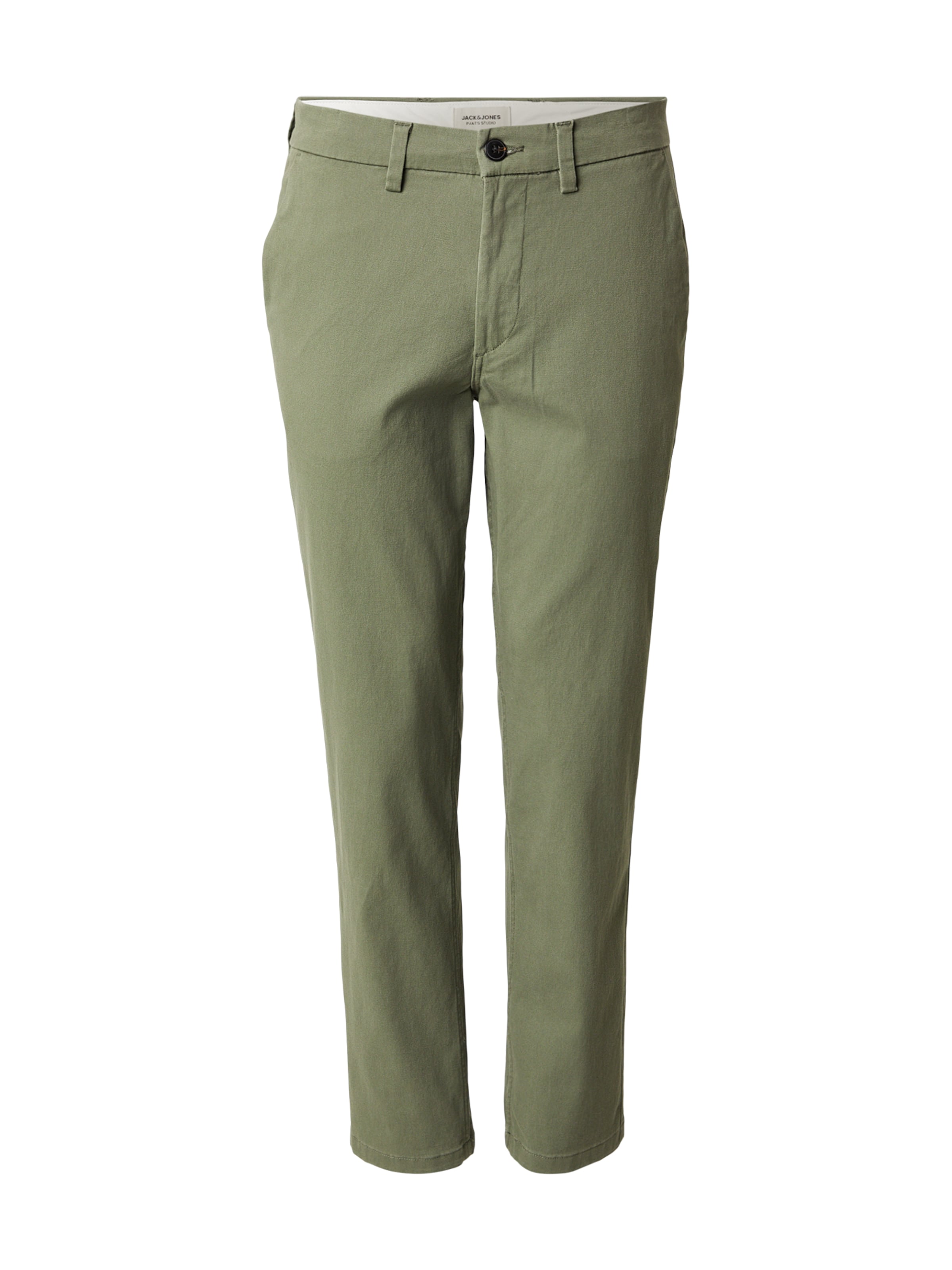 JACK & JONES Pantalon chino 'JPSTOLLIE DYLAN' en olive, Vue avec produit