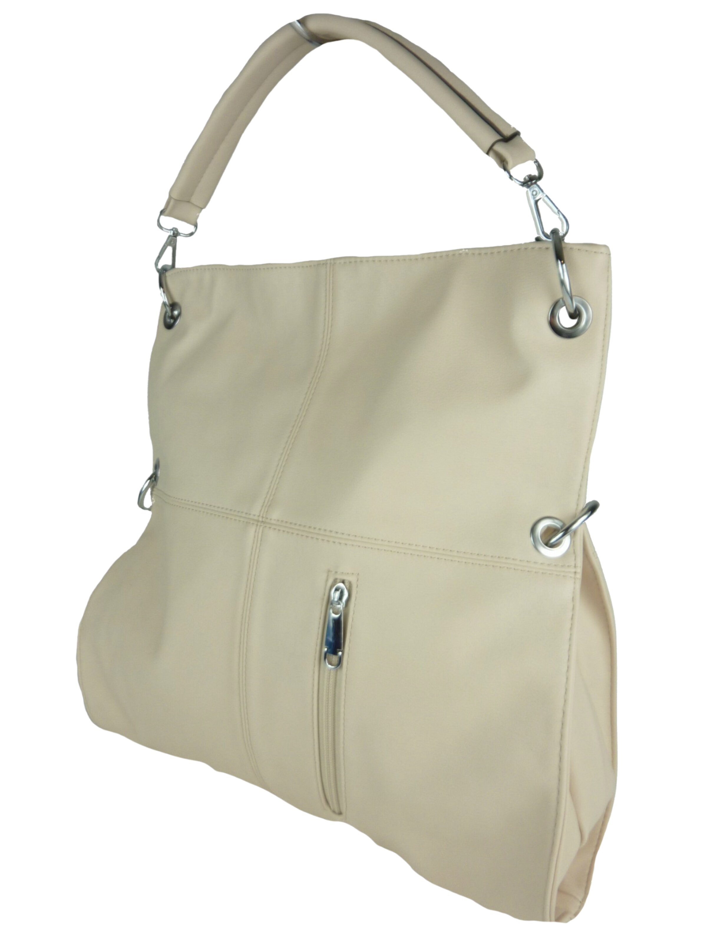 Kumixi Shopper in Beige: front