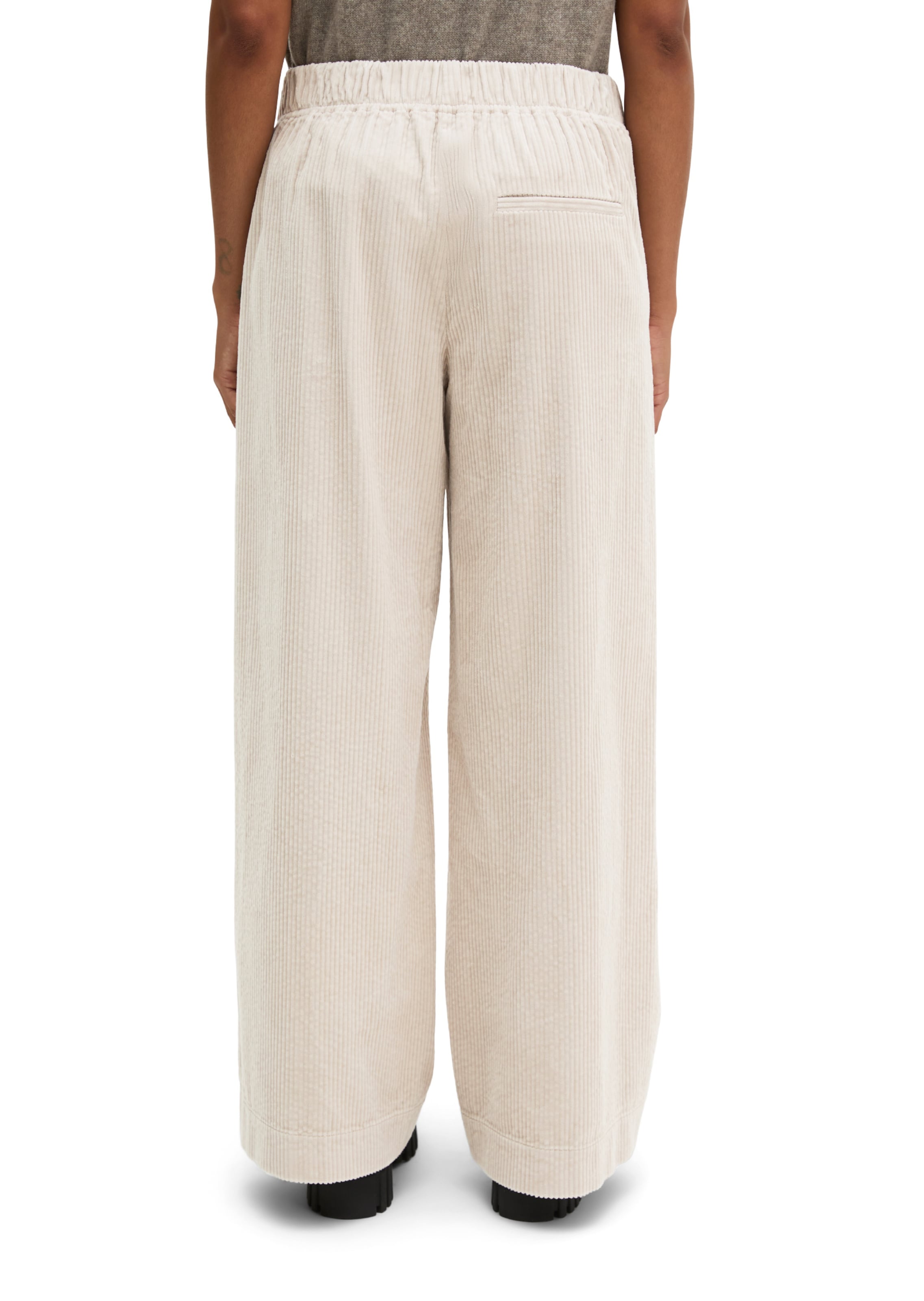 Marc O'Polo Wide leg Broek in Beige