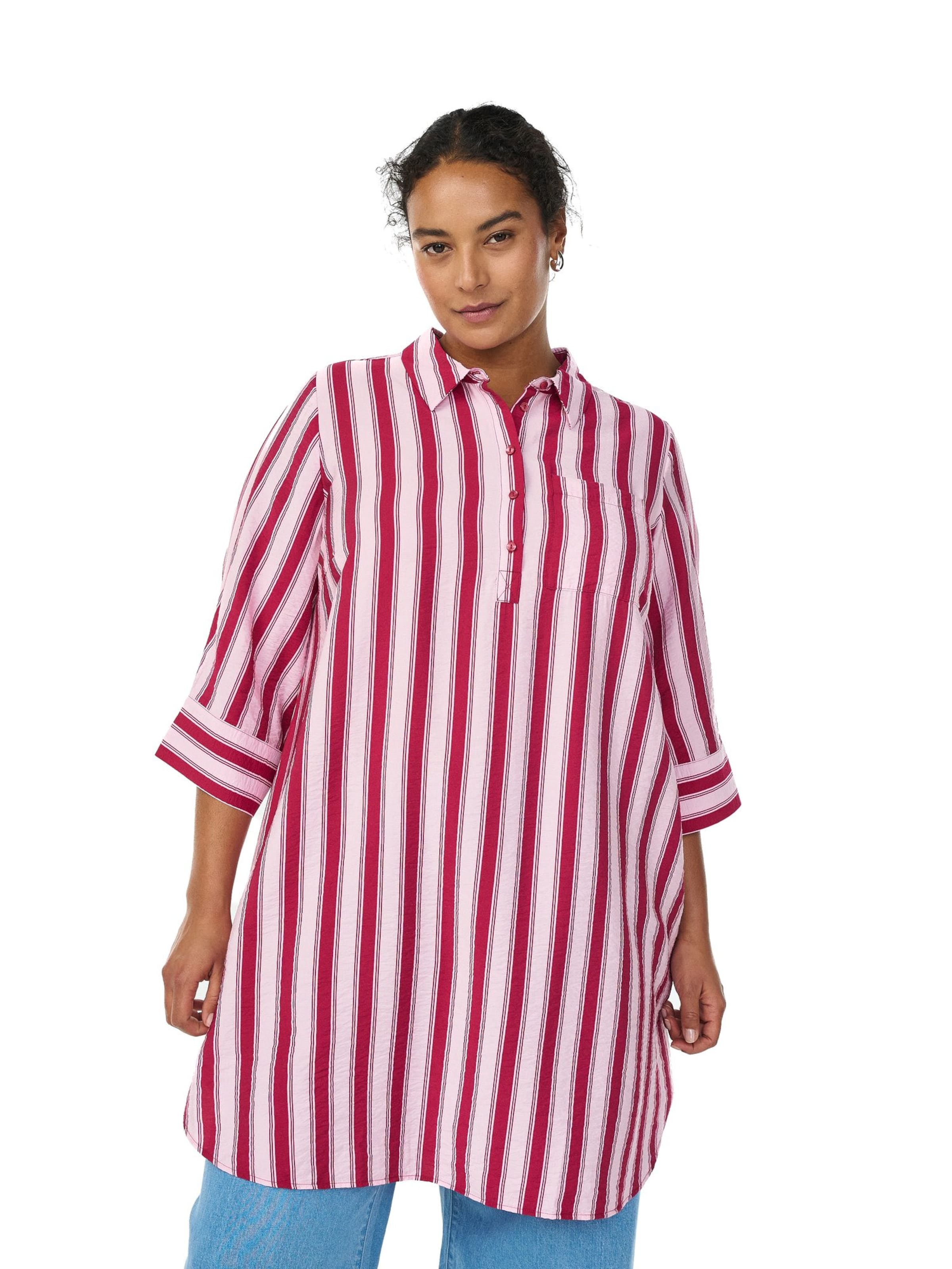 ZizziKošulja haljina 'Vkam' - roza boja: prednji dio