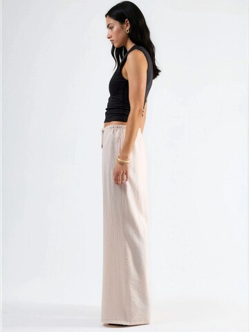 Busem Wide Leg Hose in Beige