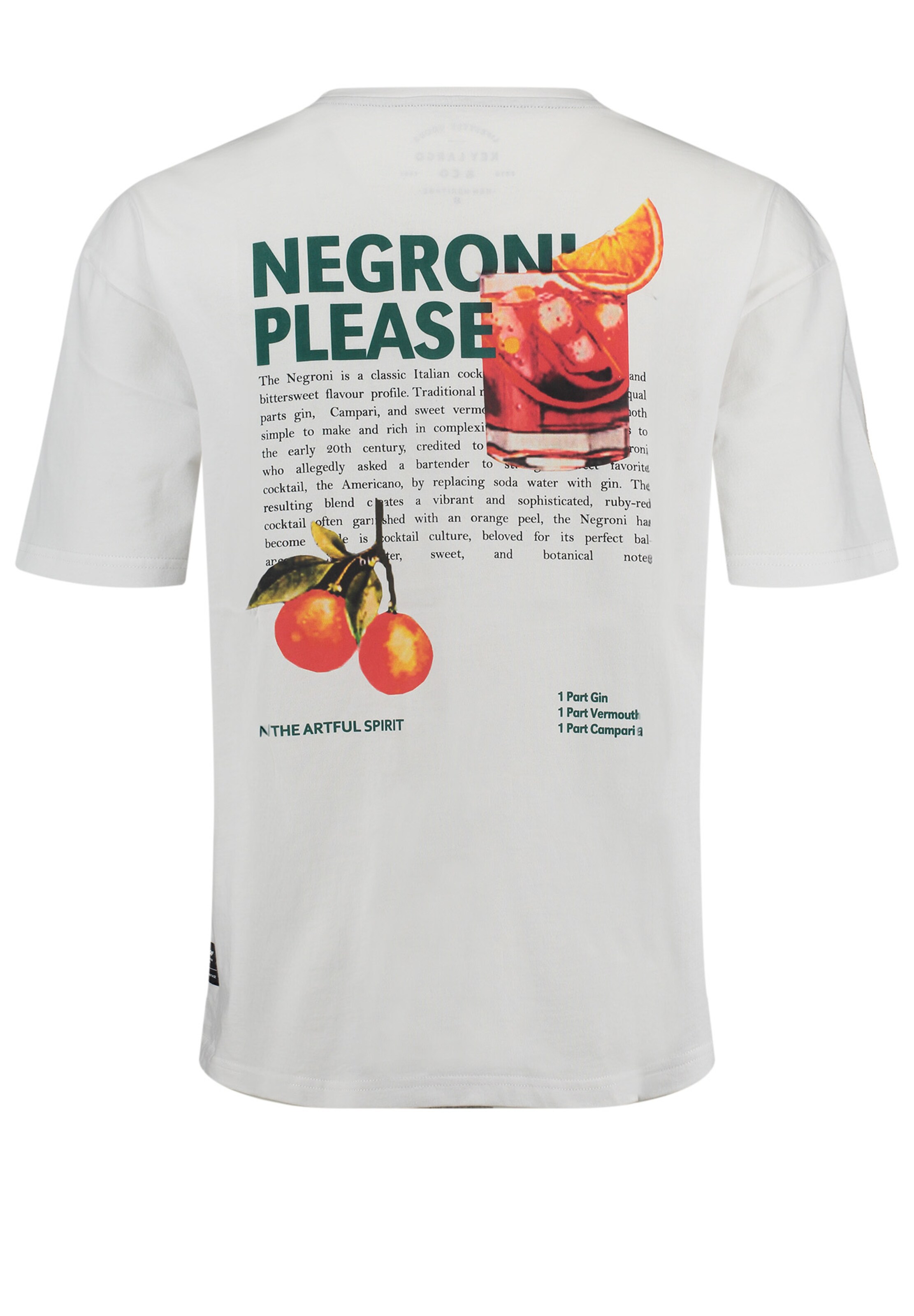 T-Shirt 'Negroni' Key Largo en blanc