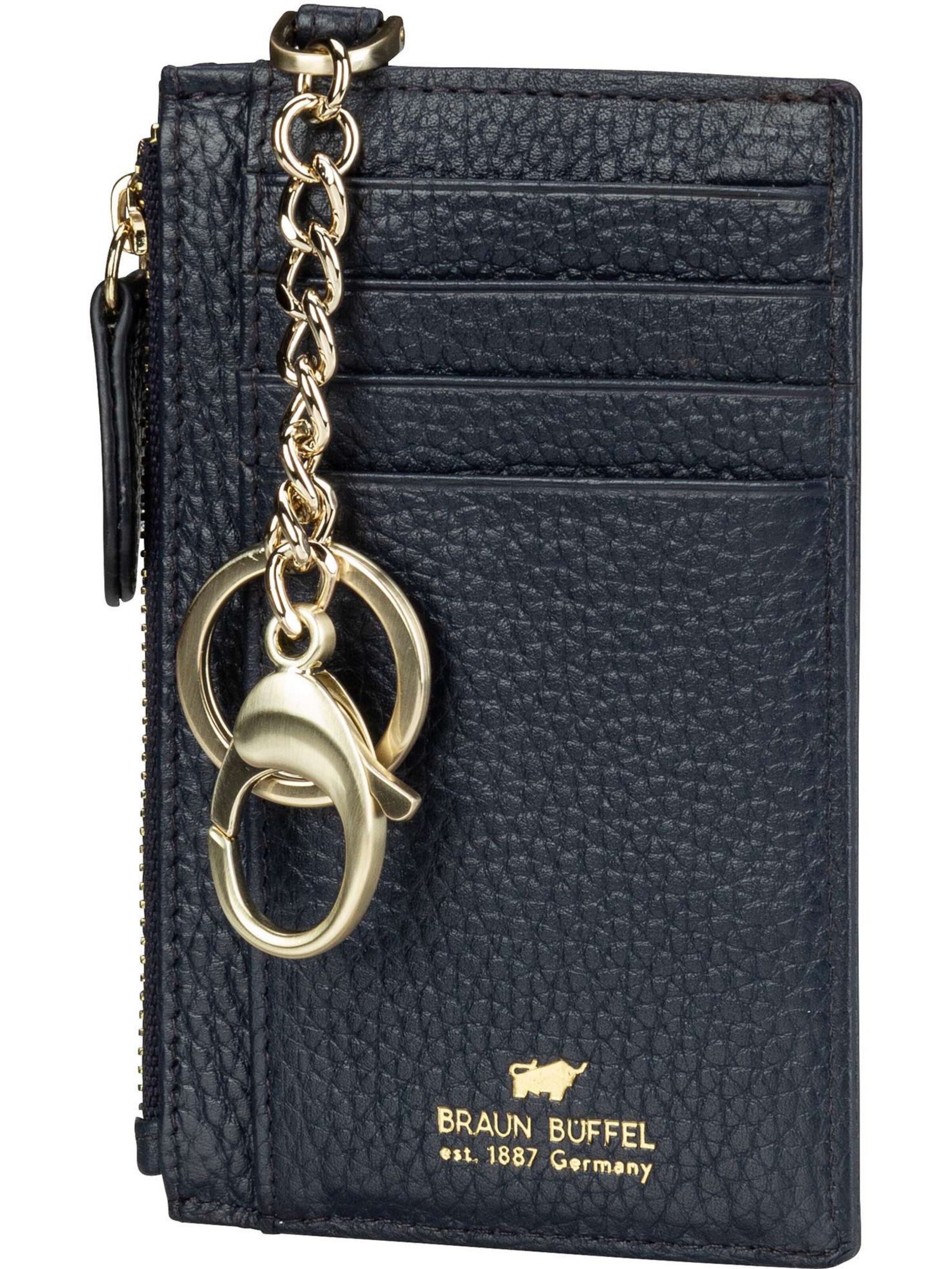 Porte-clés 'Asti' Braun Büffel en bleu