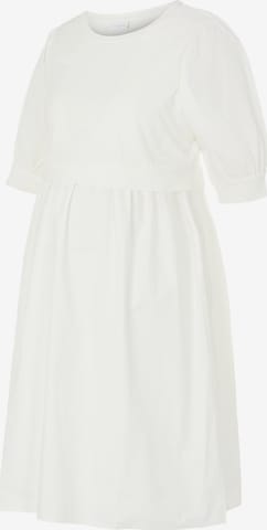 Robe 'Carolina' MAMALICIOUS en blanc : devant