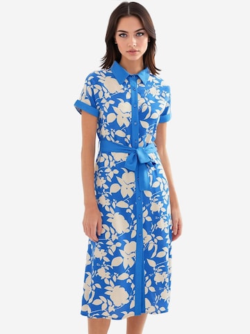 Bigdart - Vestidos camiseiros em azul: frente