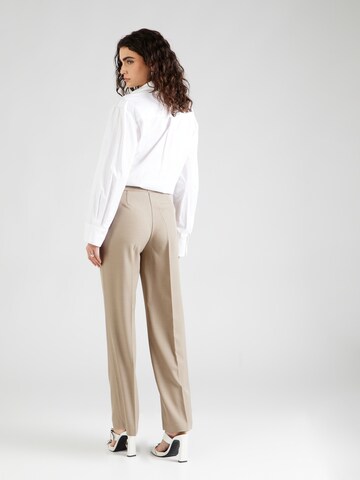 ONLY Regular Pleated Pants 'HELENE' in Brown