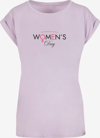 Merchcode Shirt 'WD - International Women's Day' in Purple: front