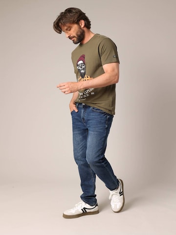 T-Shirt 'TELLSON' Deeluxe en vert