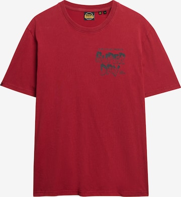 T-Shirt 'Movie' Superdry en rouge : devant