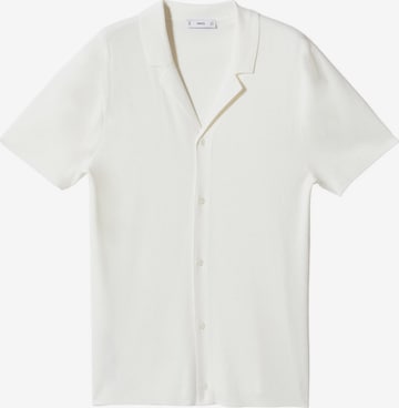 MANGO MAN Regular fit Button Up Shirt 'Milan' in White: front