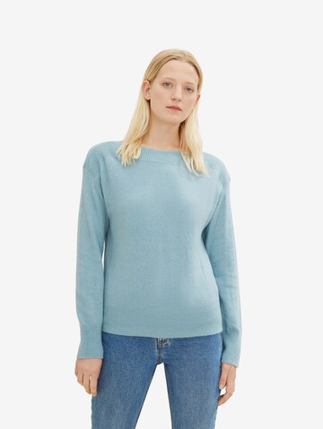 TOM TAILOR Sweater in Blue: front