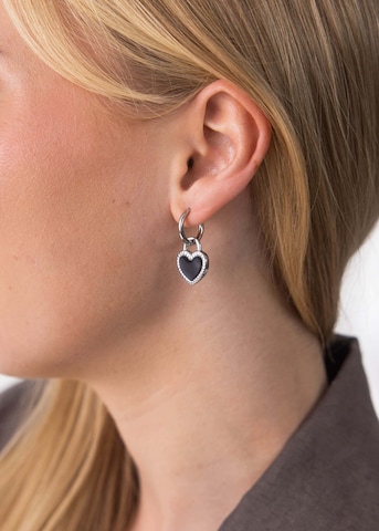 Orecchini 'Heart' di PURELEI in argento: frontale