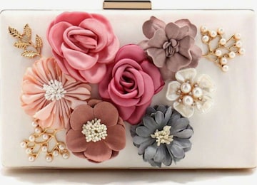 Tomshop24-7 Clutch 'Floris' in Weiß: Vorderseite