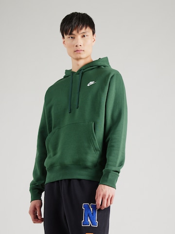 Nike Sportswear Rovný strih Mikina 'CLUB FLEECE' - Zelená: predná strana