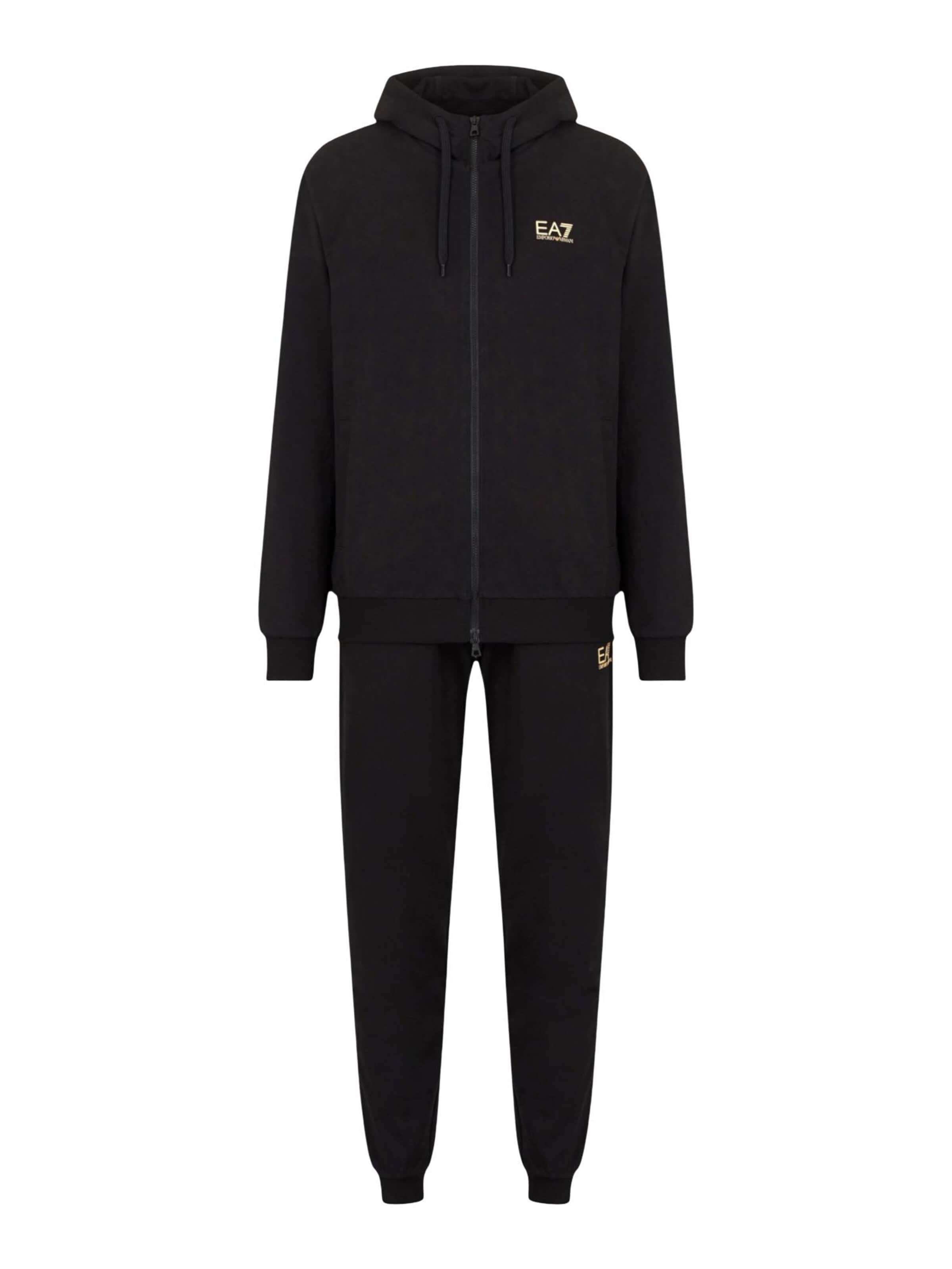EA7 Emporio Armani Træningsdragt i sort: forside