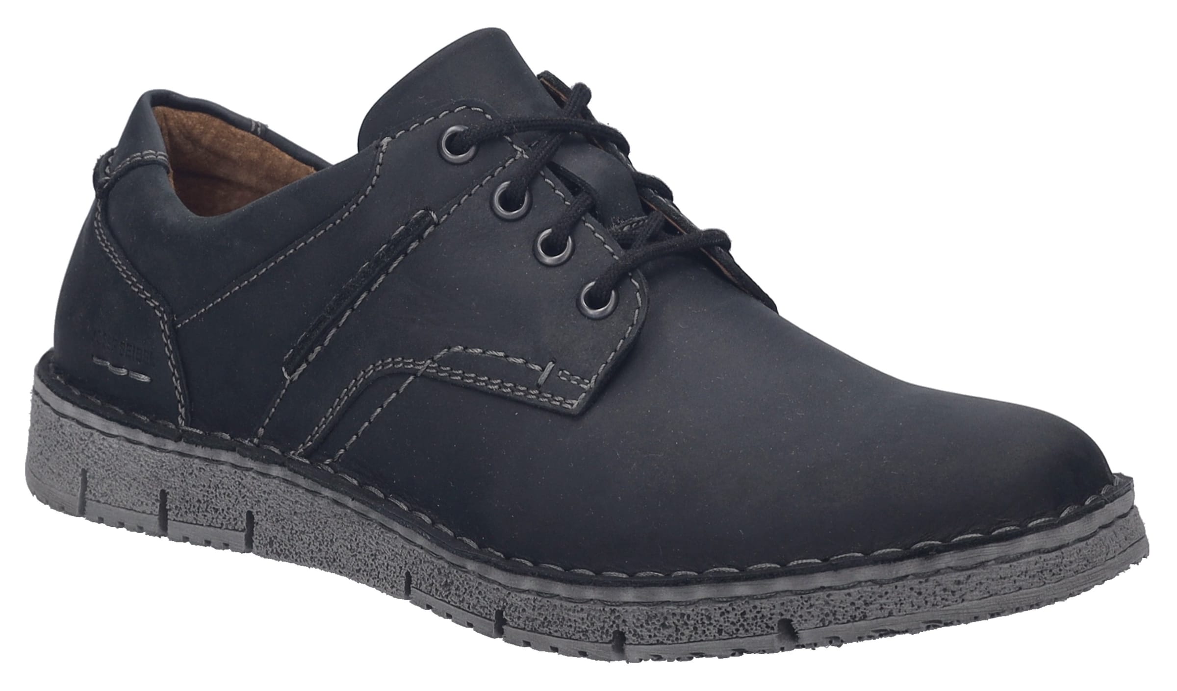 JOSEF SEIBEL Lace-Up Shoes in Black: front