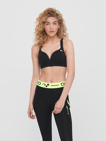 Bustier Soutien-gorge de sport 'Martine' ONLY PLAY en noir : devant