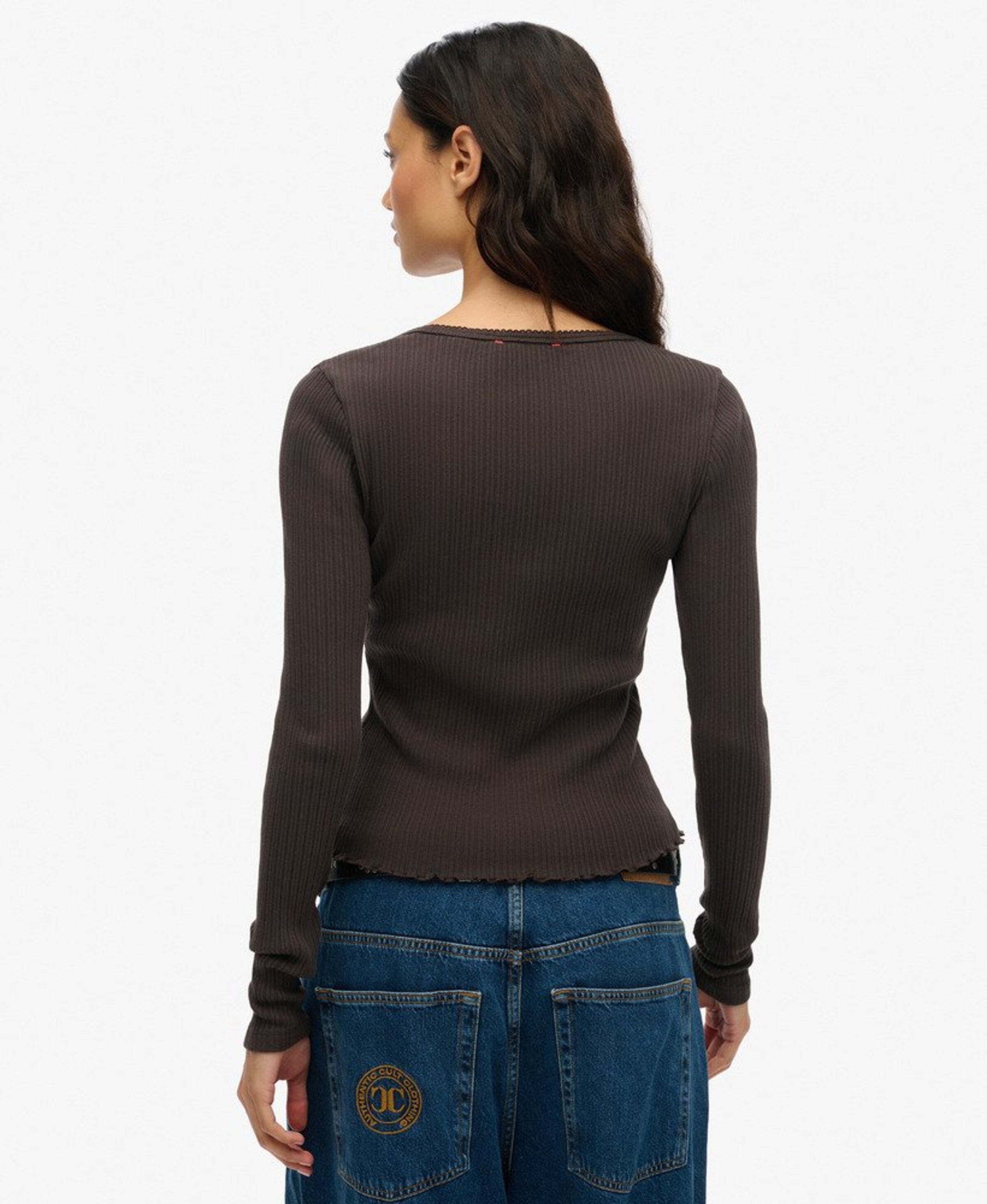 Superdry Strickjacke 'Essential' in Braun