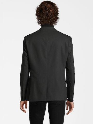 Coupe slim Veste de costume Steffen Klein en noir