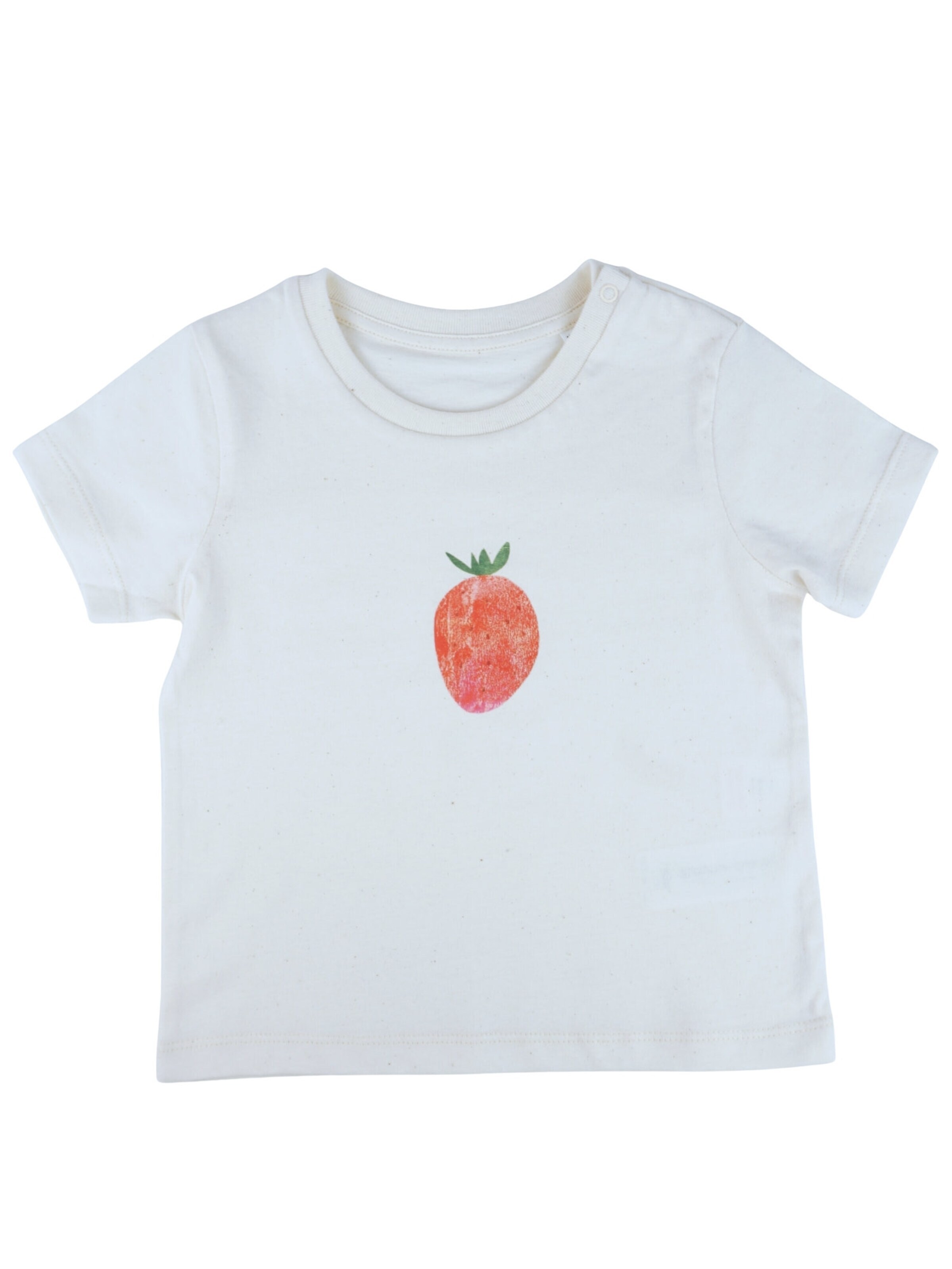 MelaDi Shirt 'Erdbeere'‌‌‌‌ in Weiß: Vorderseite