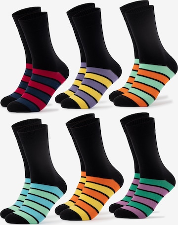 Occulto Socken 'Moritz' in Schwarz: Vorderseite