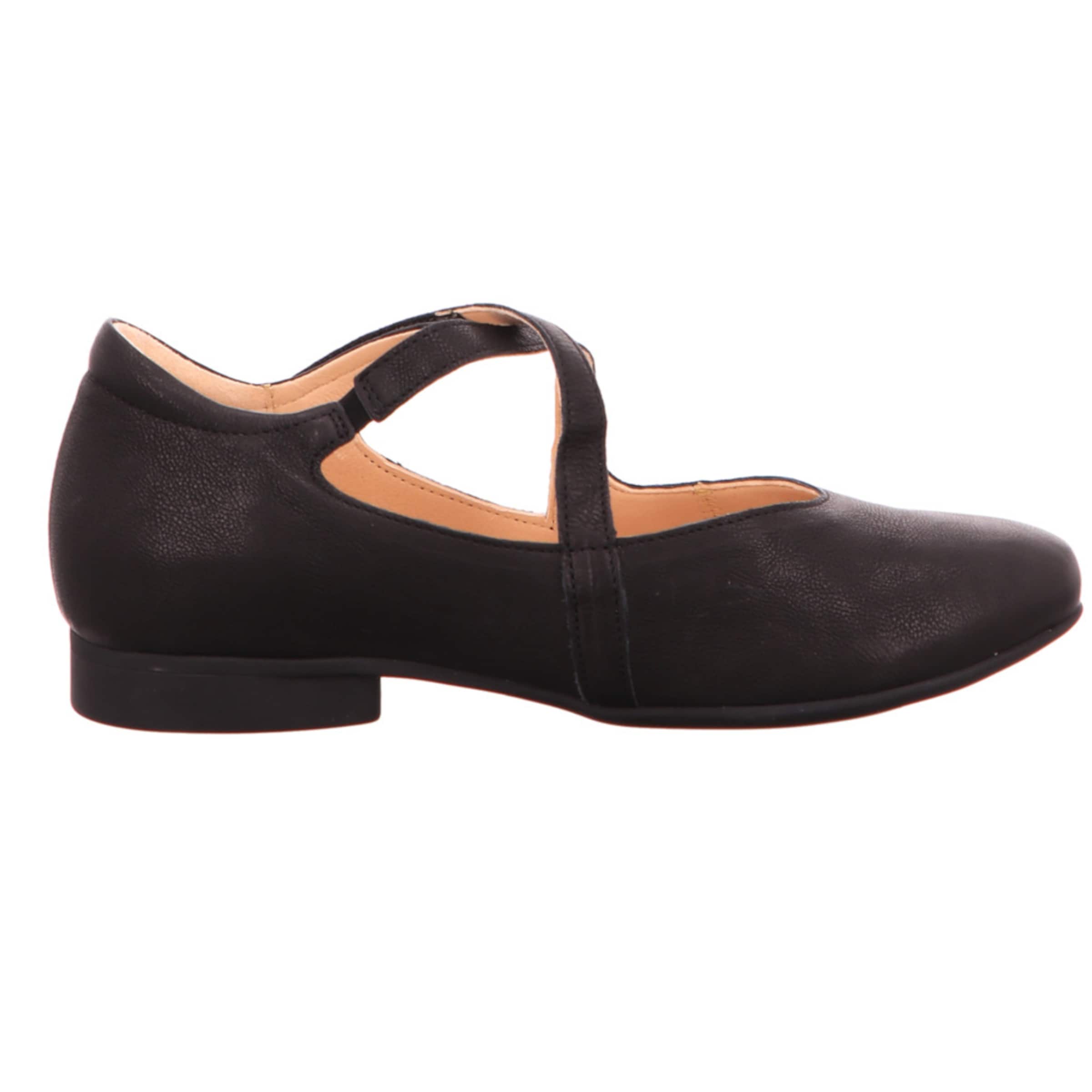 THINK! Ballerina met riempjes in Bruin