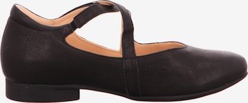 THINK! Ballet Flats with Strap in Brown