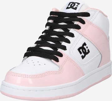 DC Shoes High-Top Sneakers 'MANTECA' in Pink: front