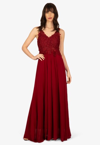 Kraimod - Vestido de noche en rojo: frente