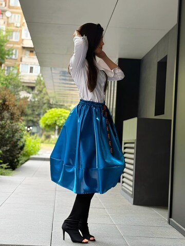 IUnique Skirt 'Taffeta Balloon Skirt' in Blue