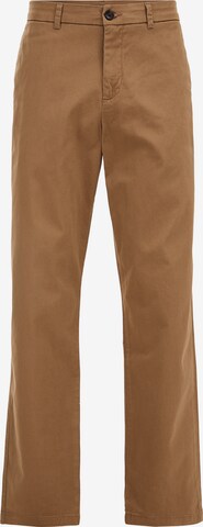 regular Pantaloni chino di WE Fashion in marrone: frontale