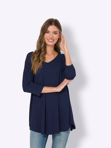 heine Oversized shirt in Blauw: voorkant