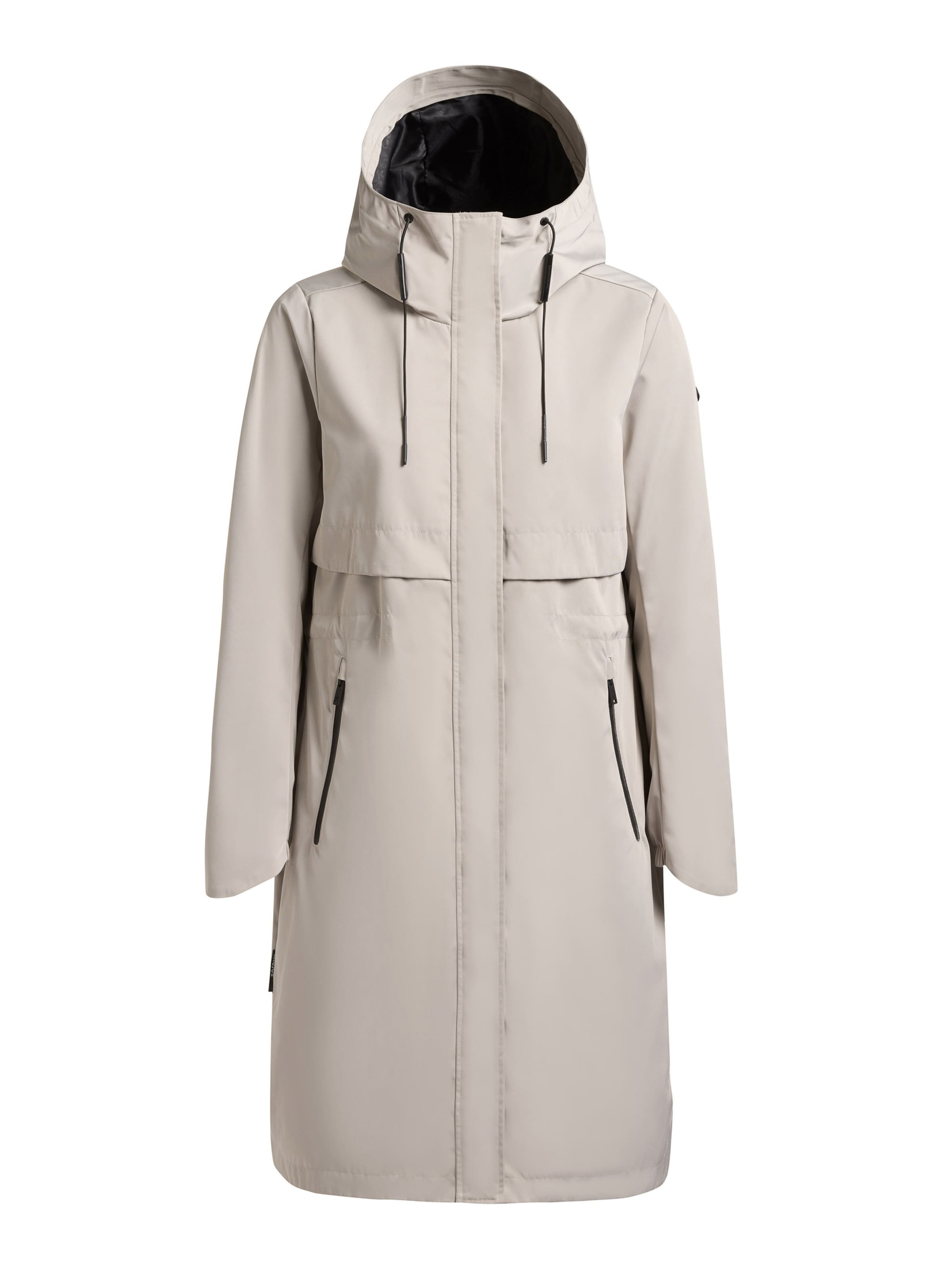 khujo Between-seasons coat 'Manao2' in Beige: front