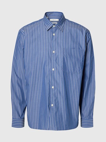 SELECTED - Ajuste regular Camisa en azul