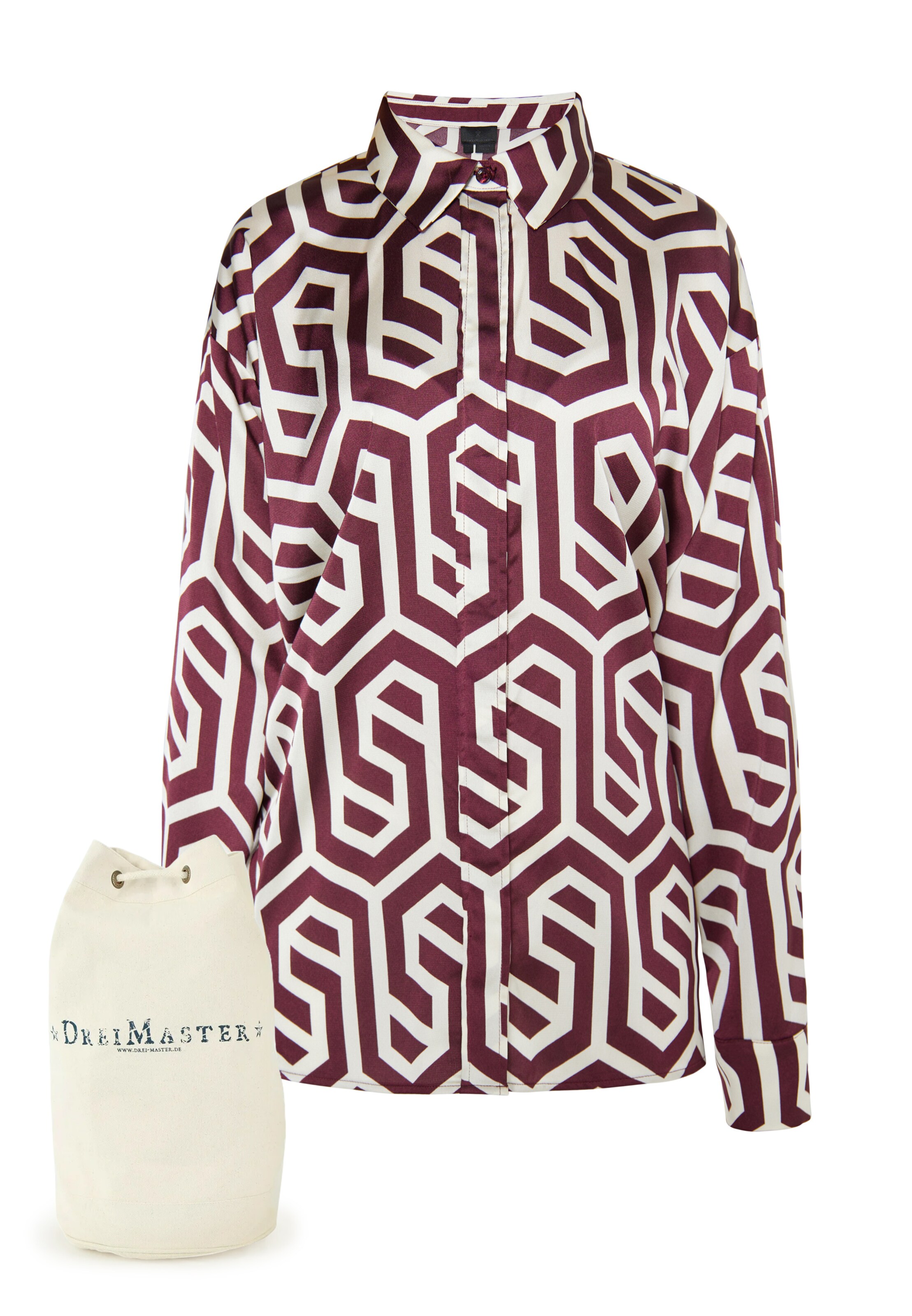 DreiMaster Klassik Blouse in Rood: voorkant