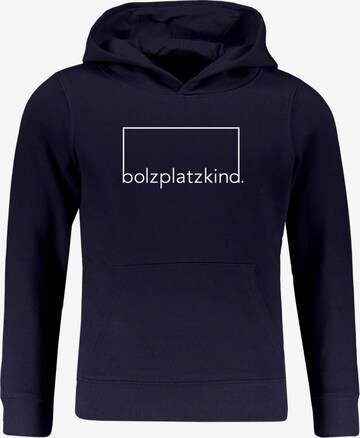 Bolzplatzkind Sweatshirt in Blau: predná strana