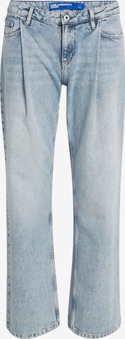 Karl Lagerfeld Loosefit Jeans in Blauw: voorkant