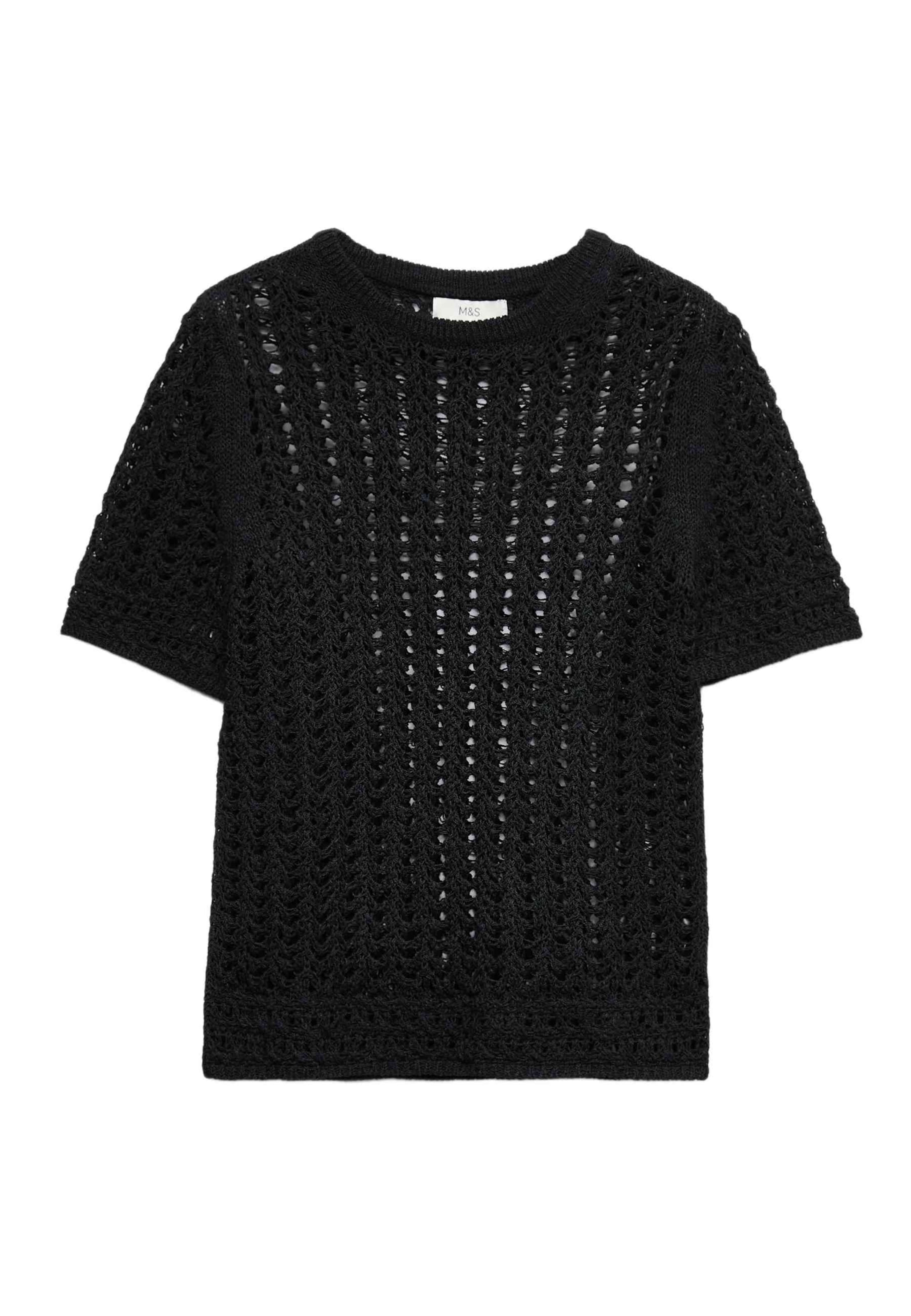 Pull-over Marks & Spencer en noir : devant