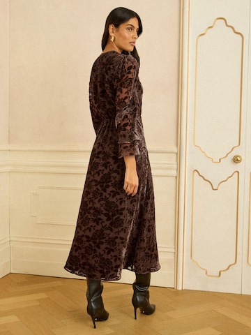 Abito da cocktail di love & roses in marrone