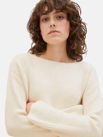 TOM TAILOR Sweater in Beige