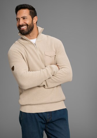 H.I.S EM Sweater in Beige: front