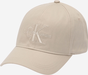 Calvin Klein Jeans - Gorra en beige: frente