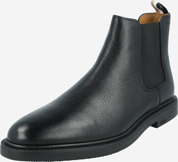 BOSS - Botas chelsea 'Larry' em preto: frente