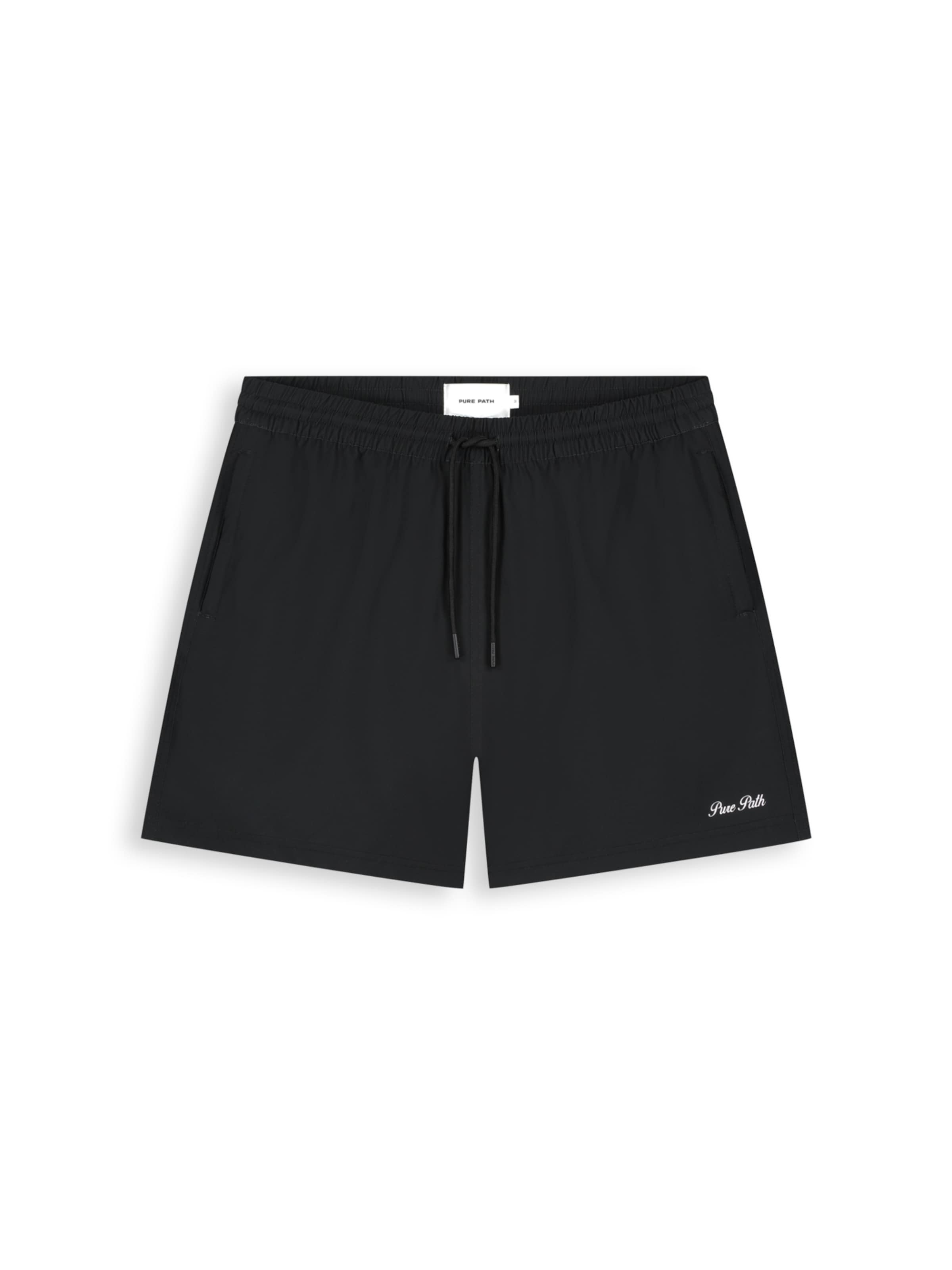 Pure Path Badeshorts‌‌‌‌‌ in Schwarz: Vorderseite